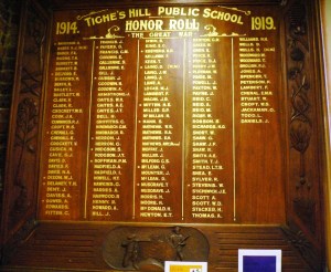 Tighes Hill Public School honour roll. Photo: Christine Bramble 2013. Click on image to enlarge.