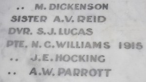 Detail of Hamilton Citizens' memorial, Gregson ParkPhoto: Christine Bramble 2010